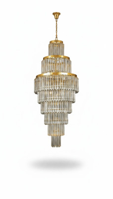 Plafondlamp Luxe Gouden Kroonluchter Plafondlamp Kandelaar Kristal XXL