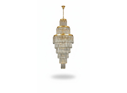 Plafondlamp Luxe Gouden Kroonluchter Plafondlamp Kandelaar Kristal XXL