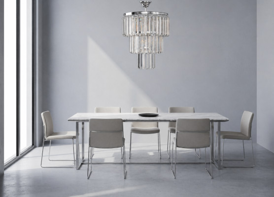 Kroonluchter Plafondlamp Luxe Zilver Plafondlamp Kroonluchter Kristal