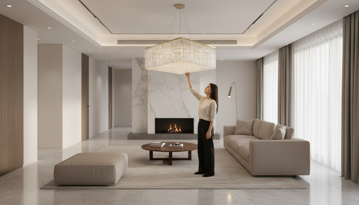 Luisterlusterlamp plafondlamp luxe gouden kroonluchter plafondlamp kristal
