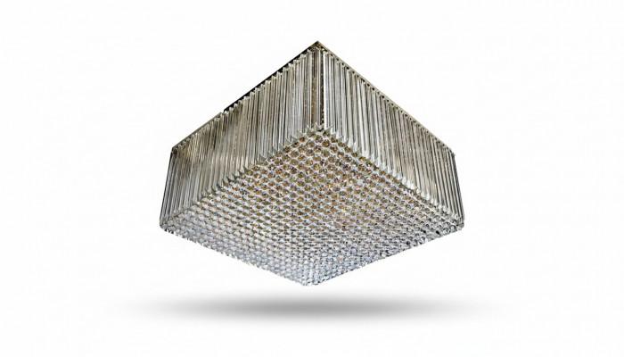 Luisterlusterlamp plafondlamp luxe gouden kroonluchter plafondlamp kristal
