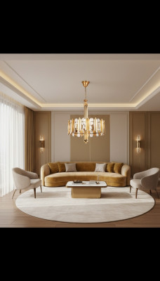 Luxe plafondlamp Gouden kroonluchter Plafondlamp Kroonluchter Kristal