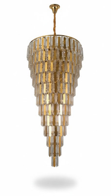 Kroonluchter Plafondlamp Goud Plafondlamp Luchter Kristal 80cm Druppel