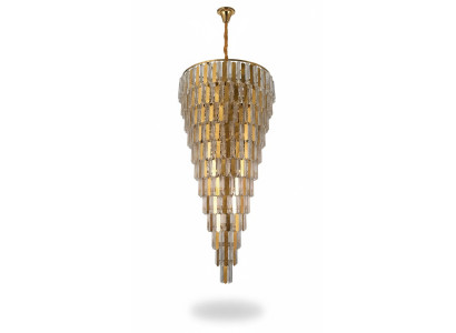 Kroonluchter Plafondlamp Goud Plafondlamp Luchter Kristal 80cm Druppel