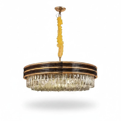Ronde lamp plafondlamp plafondlamp gouden kroonluchter kroonluchter kristallen luchter