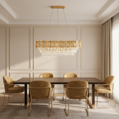 Kroonluchter Plafondlamp Luxe Goud Plafondlamp Kandelaar Kristallen Lamp