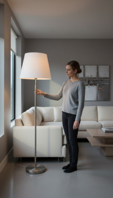 Vloerlamp Staande lamp Stand Metaal Verlichting Lampen Lamp Wit Modern