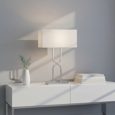Tafellamp Tafelverlichting Lamp Verlichten Modern Lampen Tafel Metaal Wit