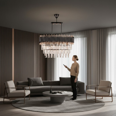 Kroonluchter Plafondlamp Luxe Grijs Plafondlamp Kroonluchter Kristal