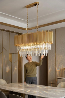 Luchter Plafondlamp Luxe Goud Plafondlamp Kroonluchter Kristal