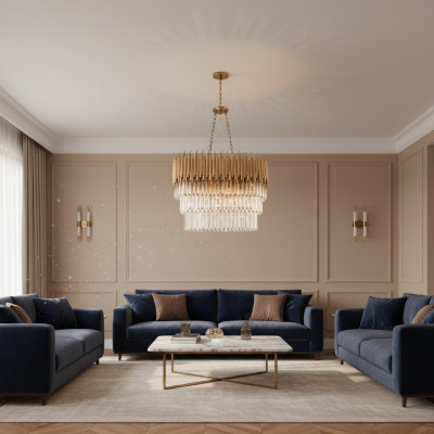 Lampen plafondlamp kroonluchter plafondkroonluchter luxe goud kroonluchter kristal