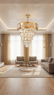 Plafondlamp kroonluchter luxe goud plafondlamp luster kristal armatuur