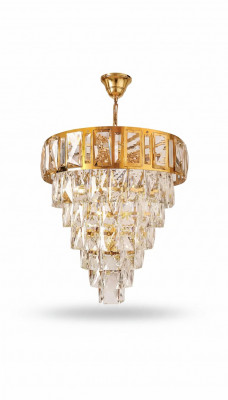 Plafondlamp kroonluchter luxe goud plafondlamp luster kristal armatuur