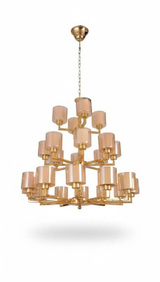 Kroonluchter Plafondlamp Modern Goud Plafondlamp Kroonluchter Glas XXL