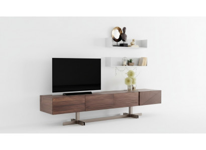 Moderne, elegante tv-kast gemaakt van hoogwaardig en duurzaam hout.