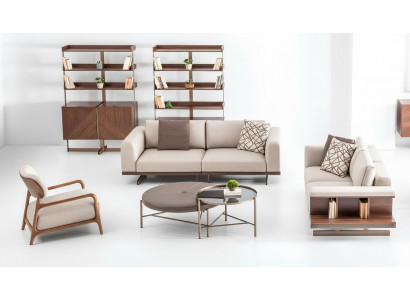 Moderne bankstel Luxe meubels Bekleding Textiel Bank Grijs Moderne Bank