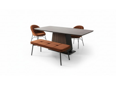 Eettafel Eettafel Tafel Eetkamer Eethoek Hout Modern Bruin Tafels