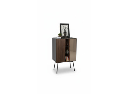 Retro dressoir bar kast woonkamer kasten hout wijnkast bruin