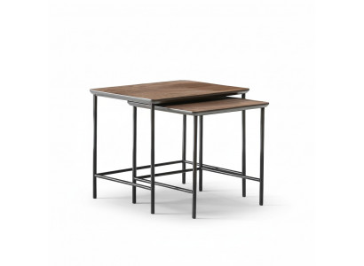 Luxe bijzettafels salontafel modern houten tafel compleet set bruin nieuw