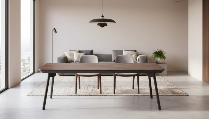 Langere salontafel bijzettafel koffietafel houten tafel hout bruin gloednieuw