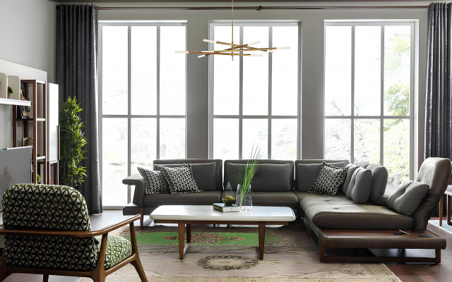 Woonkamer Set Luxe Meubels L-Vorm Bank Fauteuil Textiel Meubel Set Nieuw Woonkamer Set Luxe Meubels L-Vorm Bank Fauteuil Textiel Meubel Set Nieuw