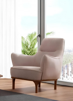 Beige bankstel driezitter fauteuil luxe fauteuil Beige moderne meubels