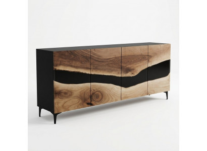 Epoxyhars dressoir kast bruin woonkamer hout dressoir modern
