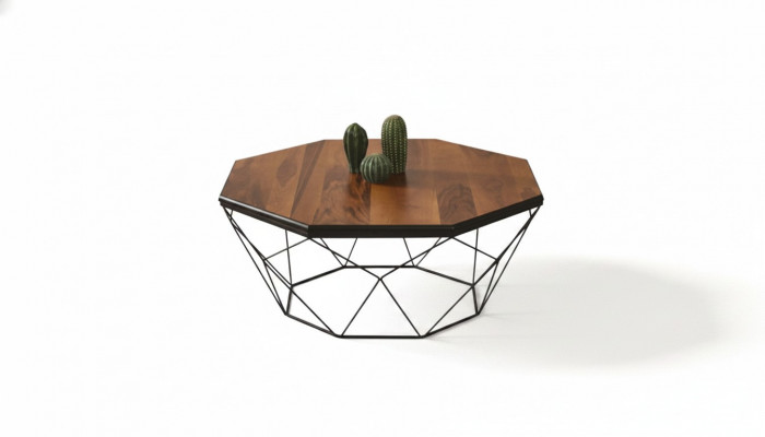 Salontafel Koffietafel Bijzettafel Bruin Woonkamer Ontwerp Tafel Hout