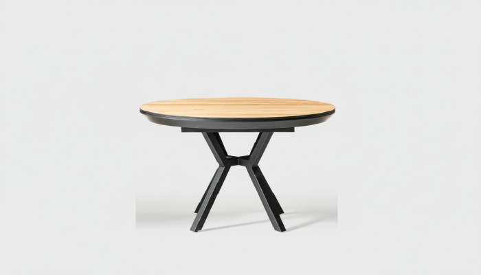 Keukentafel Bruin Ronde Eettafel Luxe Eettafel Eetkamer Hout
