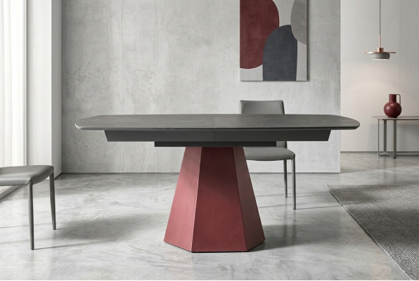 Eetkamertafel Uitschuifbare keukentafel Design Luxe Hout Grijs Tafel