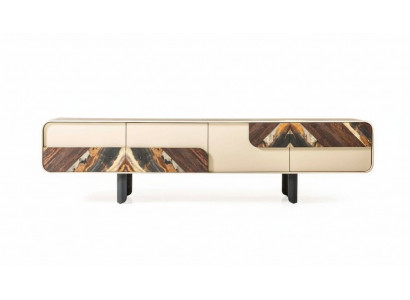 TV-standaard RTV Lowboard Sideboard Hout Beige Woonkamer Woonkamermeubilair