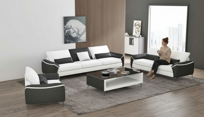 Weet je bankstel bankstel leren bank hele woonkamer