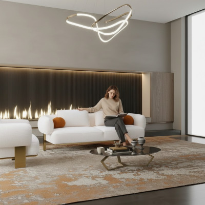 Sofaset Compleet bankstel Wit Zitsbank Stoffenbank
