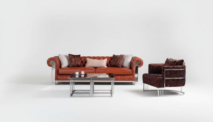 Chesterfield bankstel kunstleer driezits bruin bankstel banken.   Chesterfield bankstel kunstleer driepersoon bankstel bruine banken.