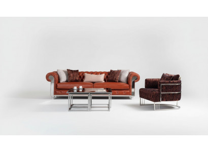 Chesterfield bankstel kunstleer driezits bruin bankstel banken.   Chesterfield bankstel kunstleer driepersoon bankstel bruine banken.
