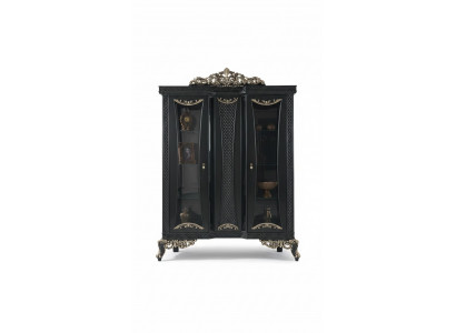 Vitrine kast Vitrinekast Kasten Woonkamer Glas Grijs Hout Nieuw