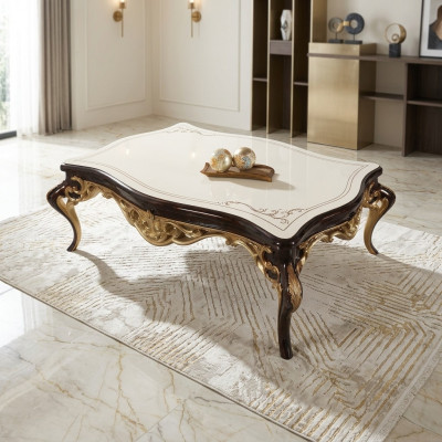 Salontafel Bijzettafel Console Beige Houten Tafel