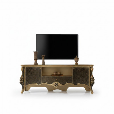 Sideboard Lowboard TV-standaard RTV hout bruin woonkamer tafel luxe