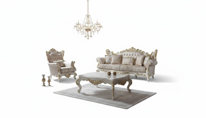 Zitbank Complete bankstellen Bankstel Beige Bank Stoffen bank