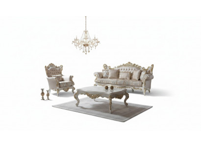 Zitbank Complete bankstellen Bankstel Beige Bank Stoffen bank