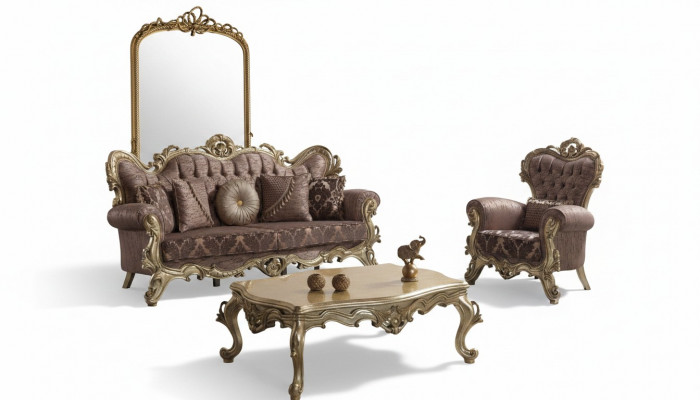 Chesterfield bankstel gestoffeerde bank bank paars stoffen bankstel set  Chesterfield bankstel gestoffeerde bank paarse stoffen bankstel set