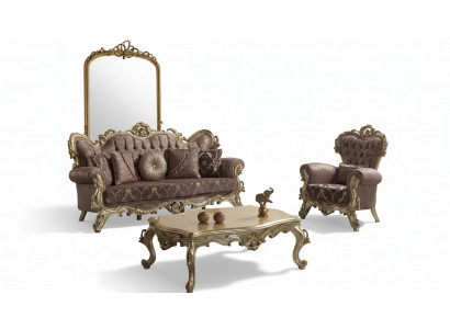 Chesterfield bankstel gestoffeerde bank bank paars stoffen bankstel set  Chesterfield bankstel gestoffeerde bank paarse stoffen bankstel set