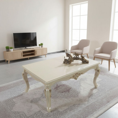 Salontafel Woonkamertafel Bijzettafel Consoles Beige Houten Tafel