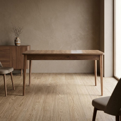 Eettafel Eettafel Tafel Hout Bruin Uitschuifbaar 160 cm Eetkamer