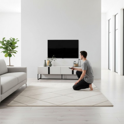 Sideboard TV-stand Kast TV-meubel Woonkamer Wit Hout Modern
