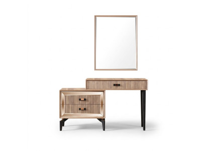 Luxe kaptafel make-uptafel console tafel dressoir set 2-delig goud