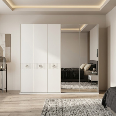 Kledingkast Kasten Wit Slaapkamer Spiegel Kledingkasten Hout