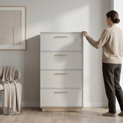 Commodes Kasten Houten meubelen Ladenkasten Hout Wit Slaapkamer Modern