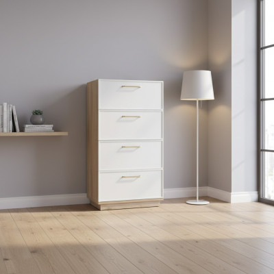 Commodes Kasten Houten meubelen Ladenkasten Hout Wit Slaapkamer Modern
