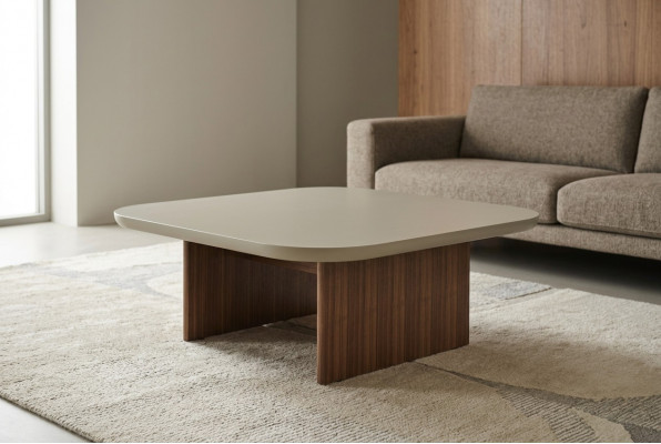 Salontafel Bijzettafel Woonkamer Tafel Grijs Hout Design Meubels